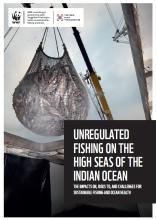 Cover page of the report Unregulated Fishing on the High Seas of the Indian Ocean