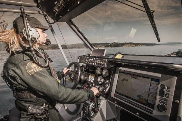 Canada DFO Officer on fisheries patrol