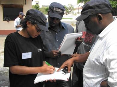 Female fisheries worker
