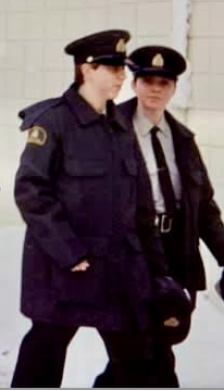 Judy in uniform close-up